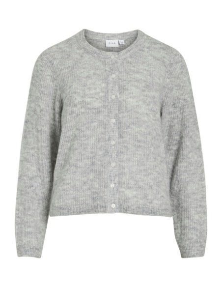 Gilet Maille Light Grey Melange VILORY VILA - 5 | TOPS